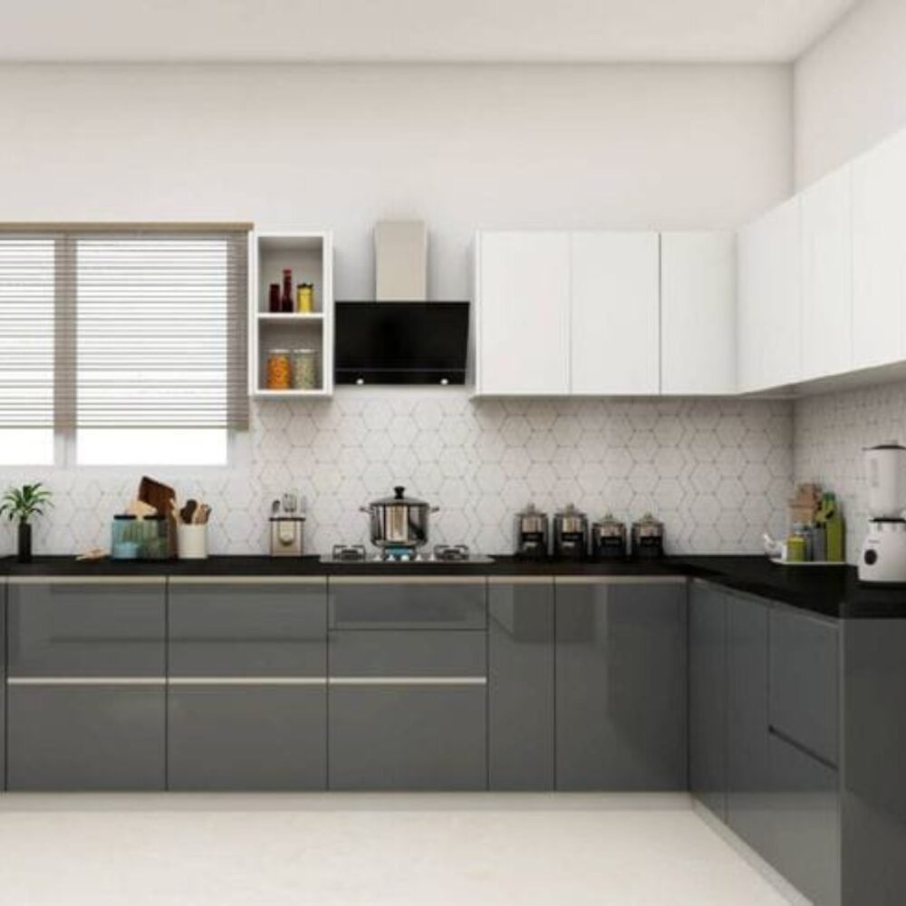 L Shape Modular Kitchen Design